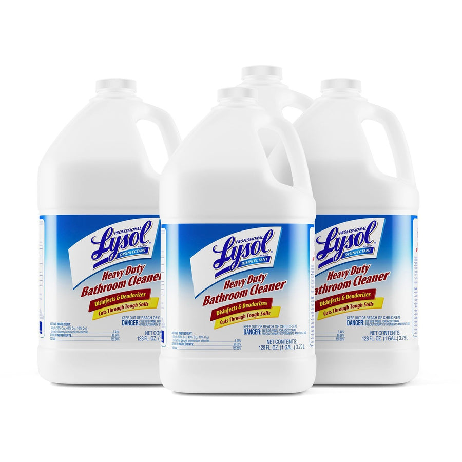 Professional Lysol Heavy-Duty Disinfectant Bathroom Cleaner, Non-abrasive, 4 / Carton, RAC94201CT