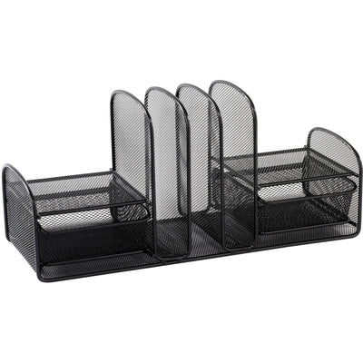 Safco Multipurpose Mesh Desktop Organizer, Black, SAF3263BL