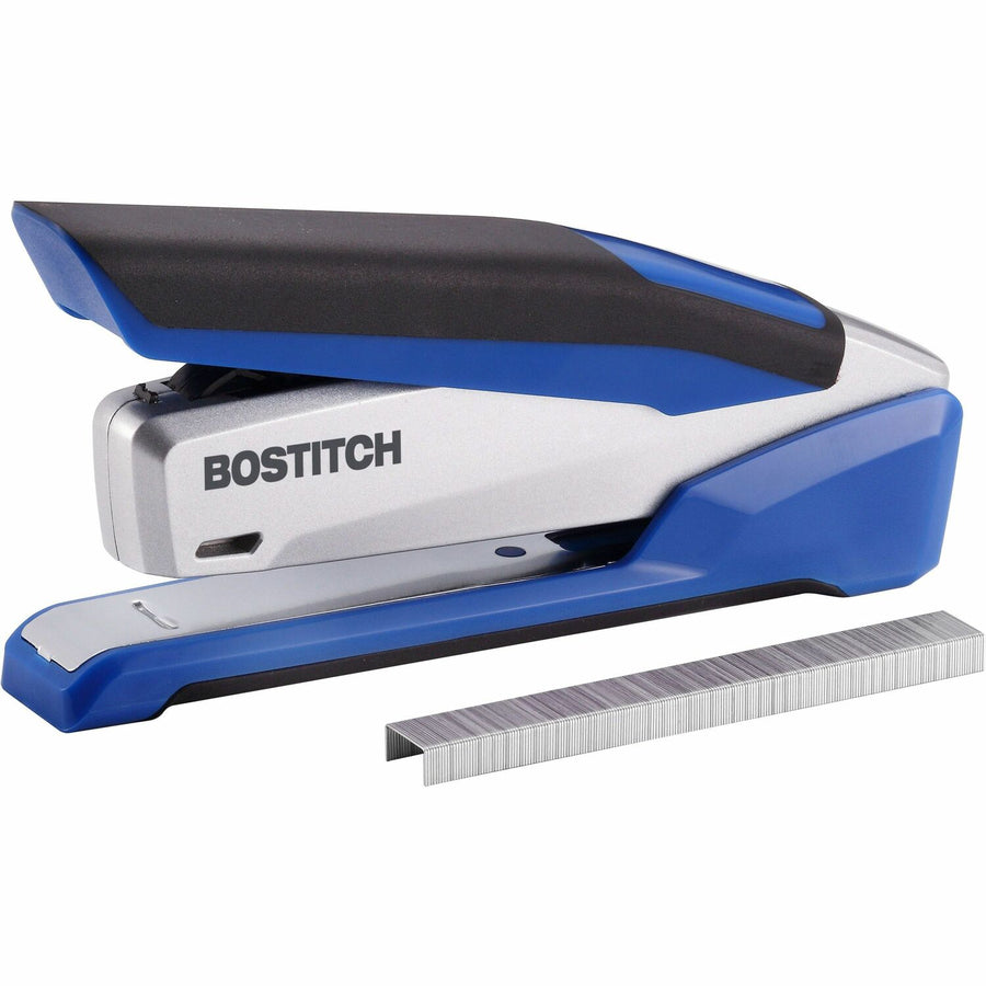 Amax Bostitch InPower Spring-Powered Antimicrobial Desktop Stapler, Silver, /PK 5PK/CT — view 1