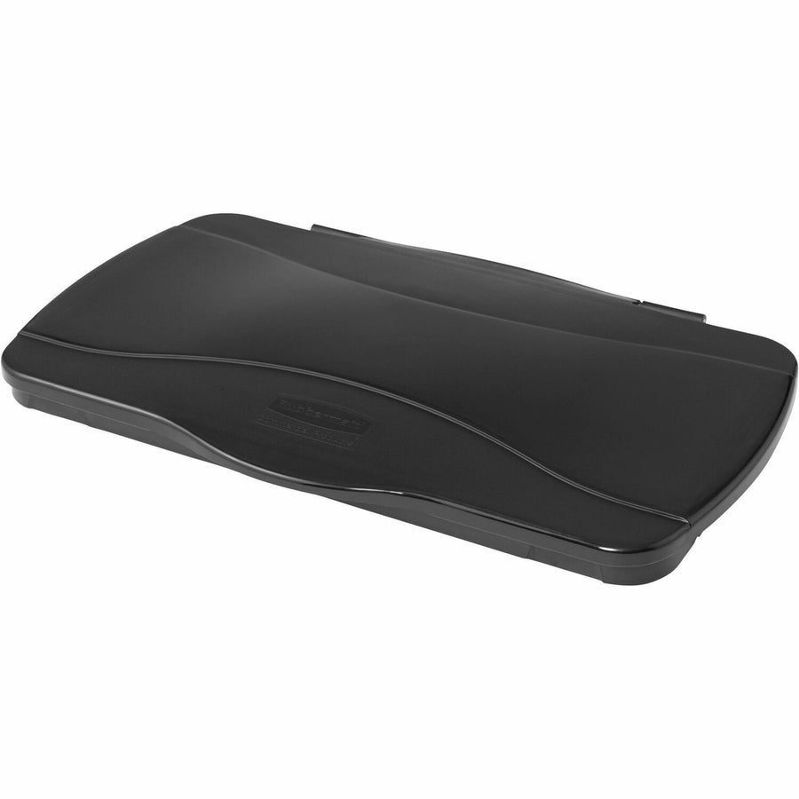 Rubbermaid Commercial Slim Jim Hinged Waste Container Lid, Black, RCP267400BK