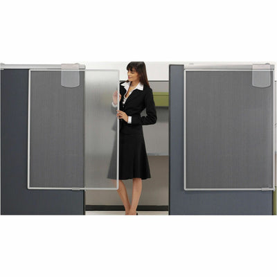 ACCO Quartet Workstation Sliding Privacy Screen, Silver, QRTWPS1000