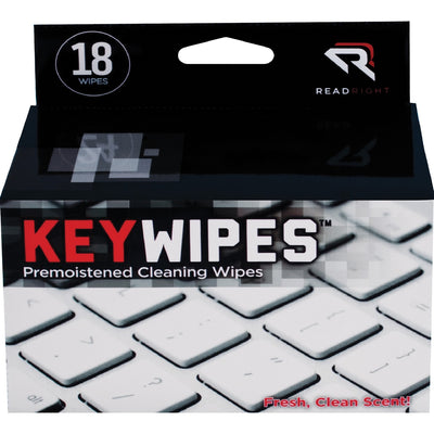 Advantus Read/Right KeyWipes Individual Germicidal Wipes, 18 / Box, REARR1233