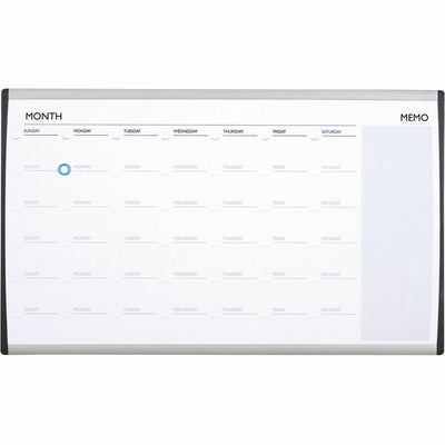 ACCO Quartet Arc Cubicle Whiteboard Calendar, QRTARCCP3018