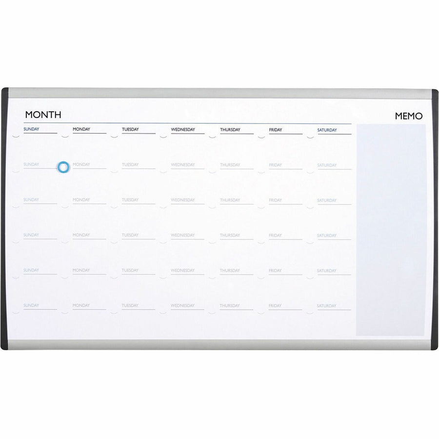Quartet Arc Cubicle Whiteboard Calendar, Lightweight, QRTARCCP3018
