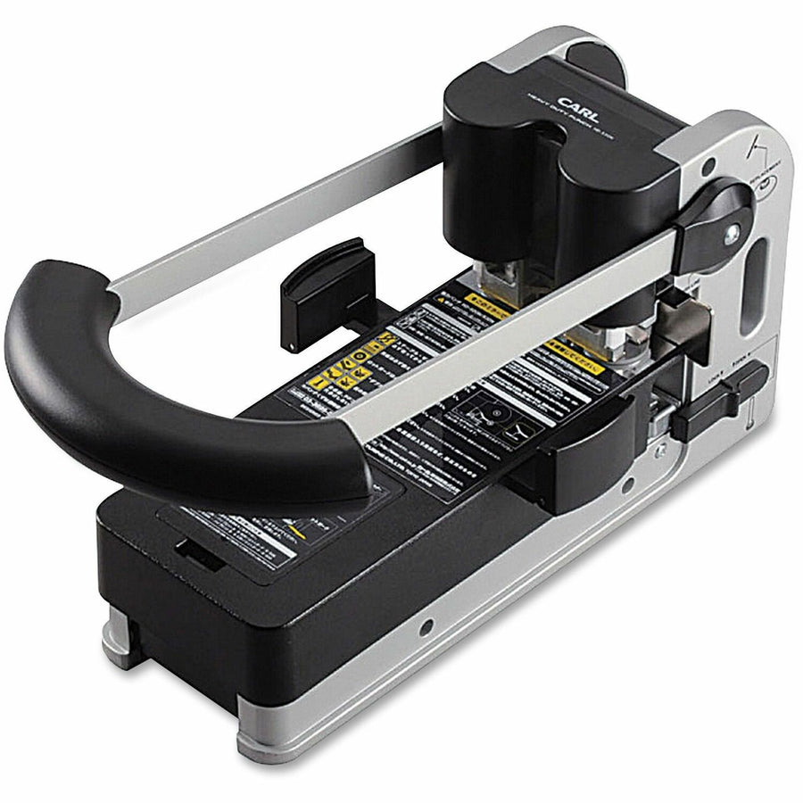 CARL Extra Heavy-duty Two-hole Punch, Silver, CUI62300