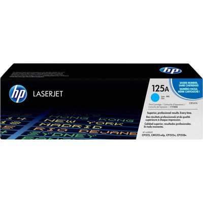 HP 125A (CB541A) Original Laser Toner Cartridge - Single Pack - Cyan -, HEWCB541A