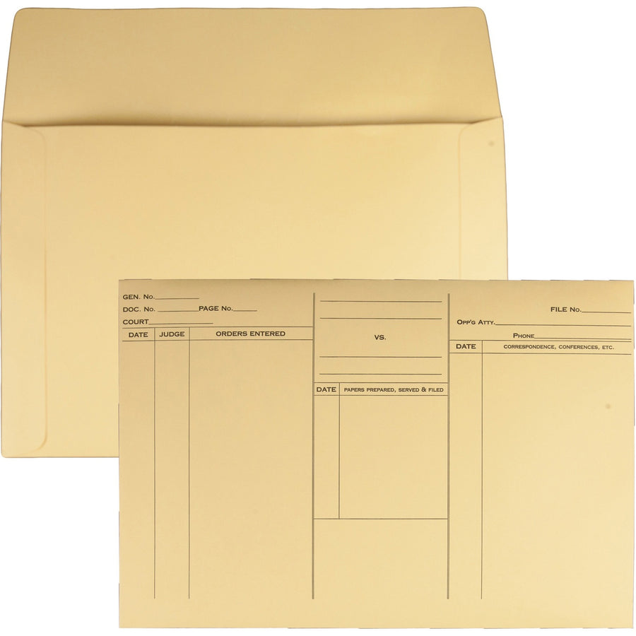 Quality Park Preprinted Reusable Legal Envelopes, Buff, Heavyweight, 100 / Box, QUA89701
