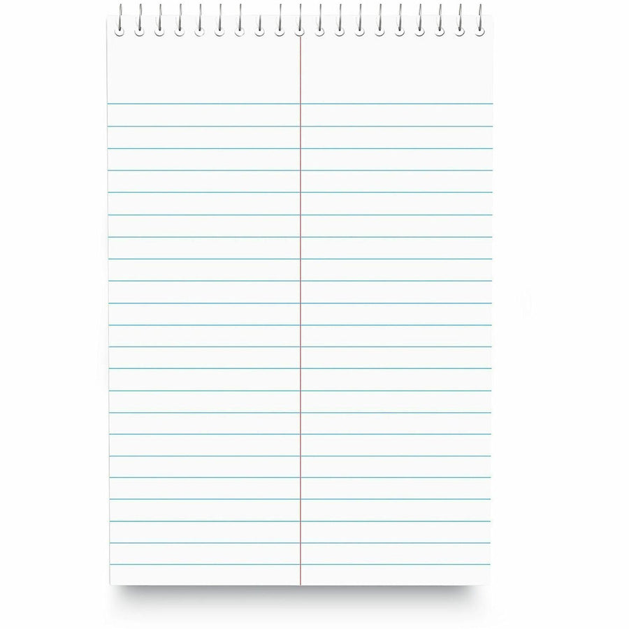 Universal Steno Pads, Gregg Rule, Red Cover, 80 White 6 x 9 Sheets, Spiral, 16 lb, UNV96920