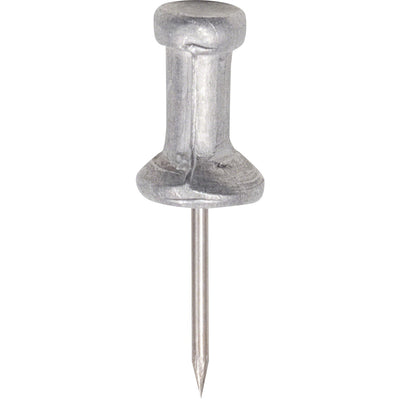Advantus Gem Office Products Aluminum Pushpins, Silver, 1 Box, GEMCPAL4