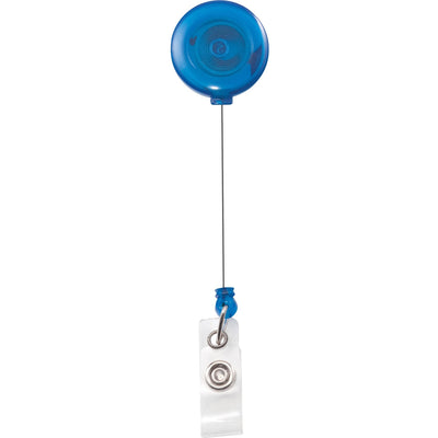 Advantus Translucent Retractable ID Card Reel with Snaps, Clear, 12 / Pack, AVT75472
