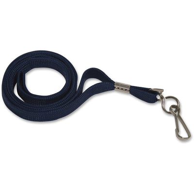 Advantus J-Hook Deluxe Lanyard, Blue, 24 / Box, AVT75426