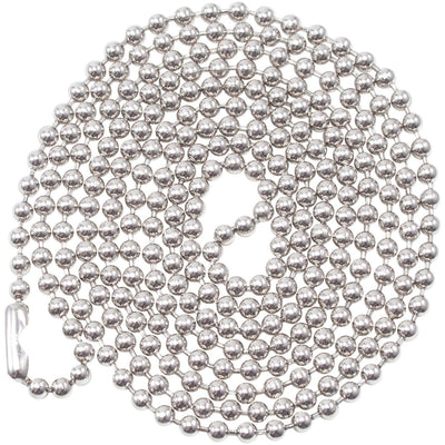 Advantus 36" ID Badge Chain, Metallic, 100 / Box — view 1
