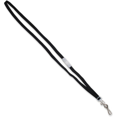 Advantus 36" Deluxe Breakaway Neck Lanyard with J-Hook, Black, 24 / Box, AVT75404