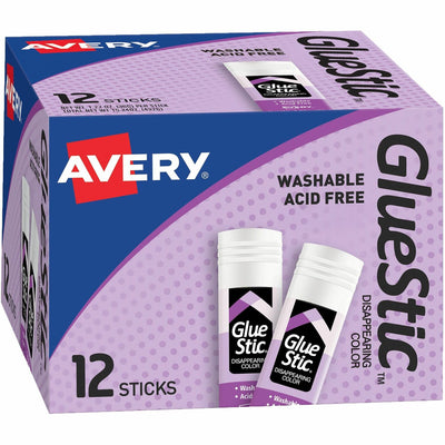 Avery Glue Stic Glue Stick, Purple, AVE00226
