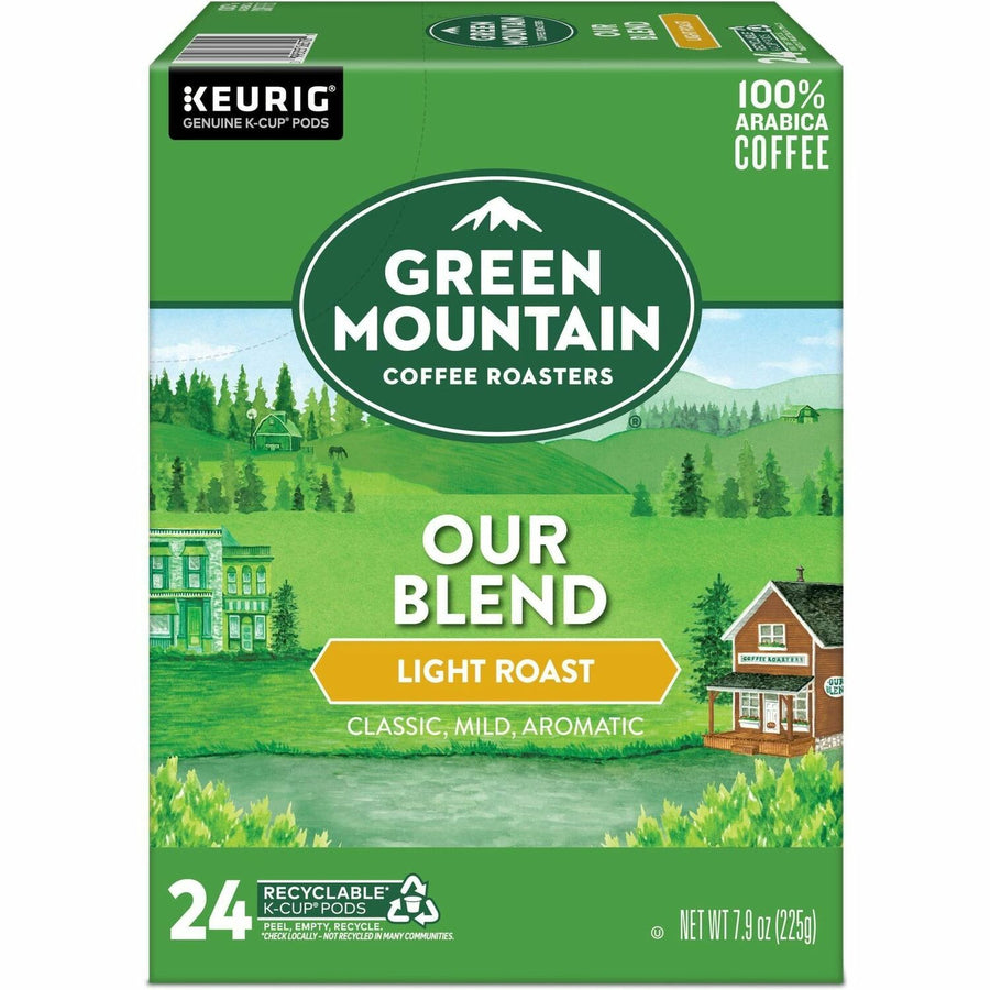 Green Mountain Coffee Our Blend Keurig Single-Serve K-Cup Pods, Light Roast Coffee, 24 Count, 24 / Box, GMT6570