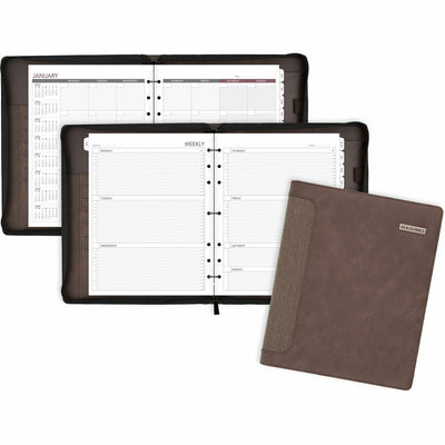 ACCO At-A-Glance Harrison Day Planner, Brown, 8 1/2", AAG307-0304