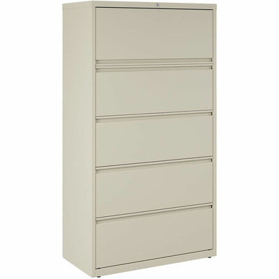 Lorell Fortress Series Lateral File w/Roll-out Posting Shelf, Putty, LLR60441