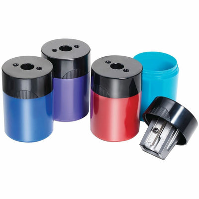 Staedtler Cylinder Metal Blade Pencil Sharpener, Assorted, 10 / Box, STD51163
