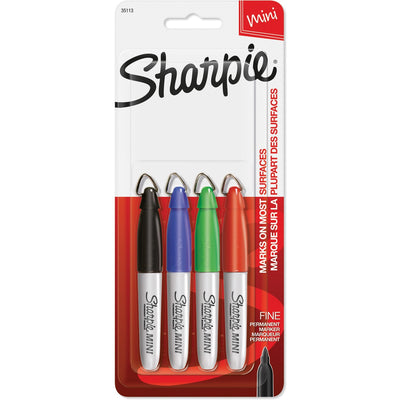 Newell Sharpie Mini Markers, 4 / Set, SAN35113PP