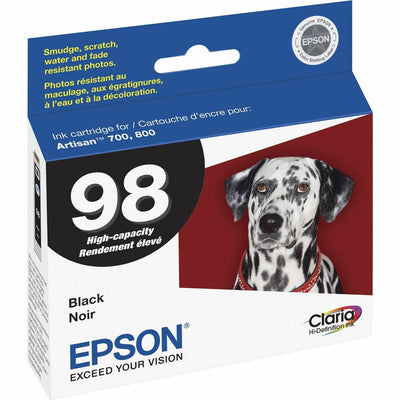 Epson Claria No. 98 Original Inkjet Ink Cartridge - Black -, EPST098120S