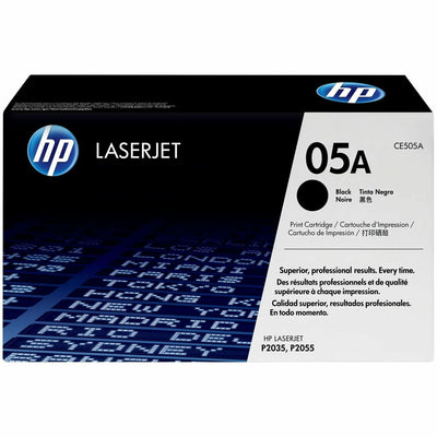 HP 05A Original Laser Toner Cartridge - Black -, HEWCE505A