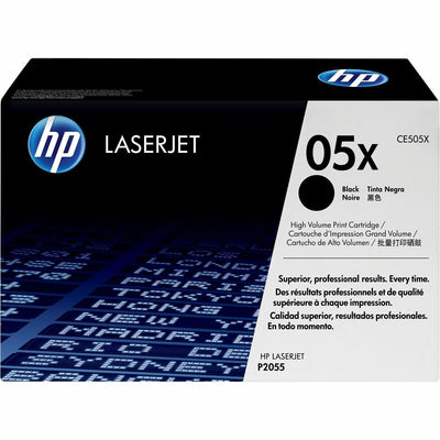 HP 05X (CE505X) Original High Yield Laser Toner Cartridge - Single Pack - Black -, HEWCE505X