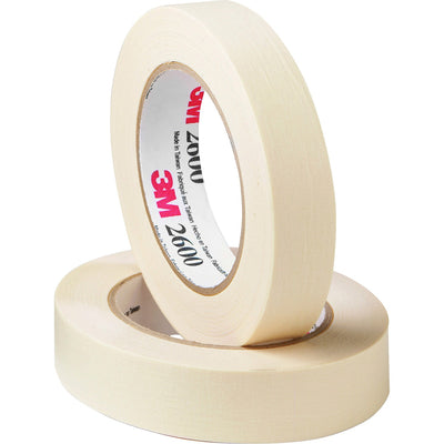 Highland Economy Masking Tape, Cream, 2", 60 yd, 3", 6 / Pack, MMM260048A