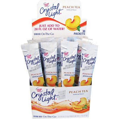 Crystal Light On-The-Go Mix Peach Sticks, 30 / Box, KRF79730