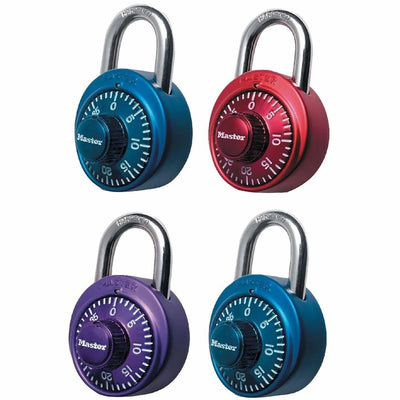 Master Lock Assorted Numeric Combination Locks, Stainless Steel, MLK1530DCM