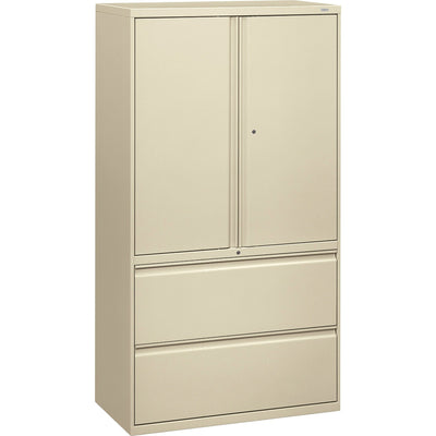 The HON HON Brigade 800 H885LS Lateral File, Brown, /CT — view 1