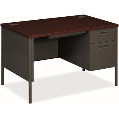 The HON HON Metro Classic HP3251R Pedestal Desk, Gray, HONP3251RNS