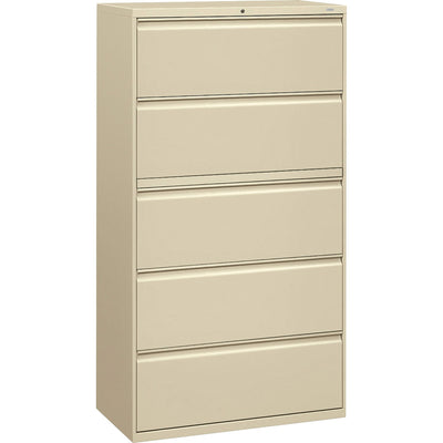 The HON HON Brigade 800 H885 Lateral File, Brown, /CT — view 1