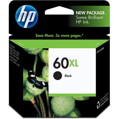 HP 60XL (CC641WN) Original Inkjet Ink Cartridge - Black -, HEWCC641WN