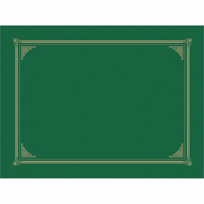 Geographics A4, Letter Recycled Certificate Holder, Green, 8" Width x 10" Length, 6 / Pack, GEO47399