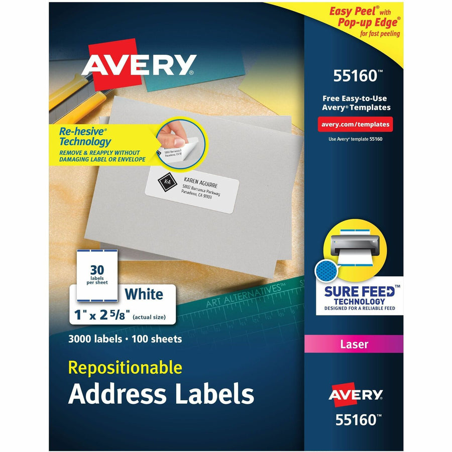 Avery Address Labels, Matte, 1 Box — view 1