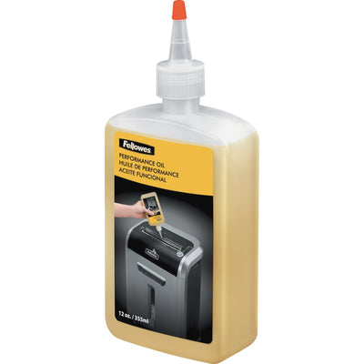 Fellowes Powershred Shredder Oil - 12 Oz. Bottle, Light Amber, FEL35250