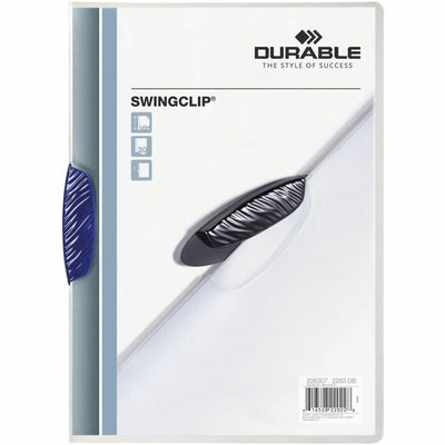 Durable Office SWINGCLIP Letter Report Cover, Dark Blue, 8 1/2" Width x 11" Length, 25 / Box, DBL2263-07