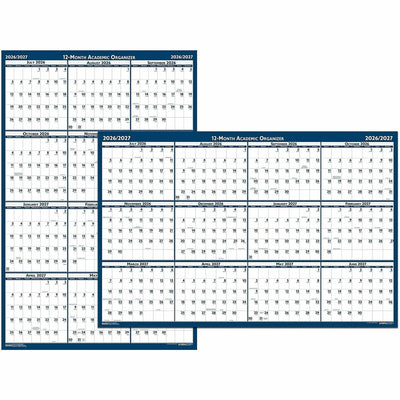 House of Doolittle Academic July-June Wall Calendar, Gray, 24", HOD395