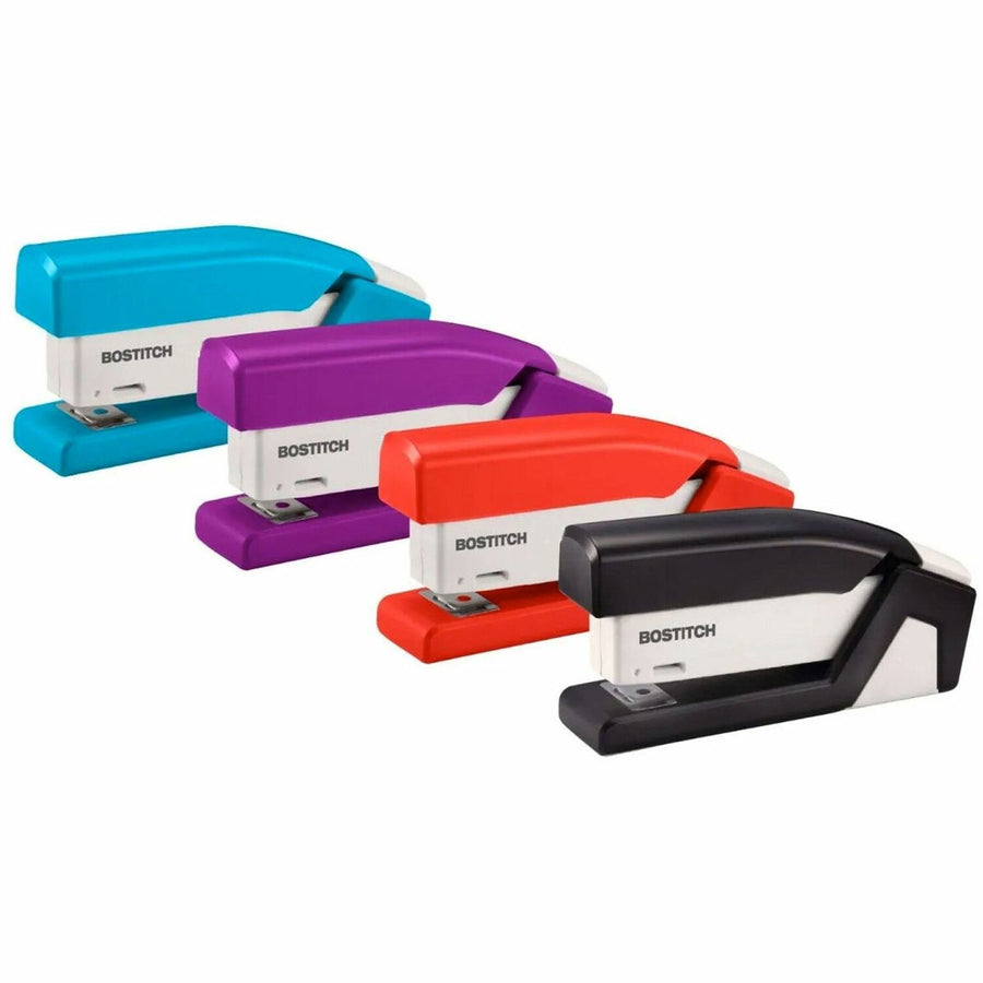Amax Bostitch InJoy Spring-Powered Antimicrobial Compact Stapler, Assorted, 5EA/BX 4BX/CT — view 1