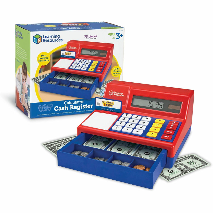 Learning Resources Pretend & Play Pretend Calculator/Cash Register, 8EA/CT — view 1