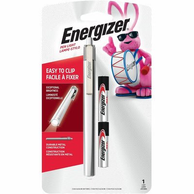 Energizer LED Pen Light, Silver, Stainless Steel, EVEPLED23AEH