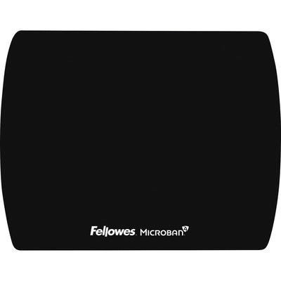 Fellowes Microban Ultra-Thin Mouse Pad, Black, FEL5908101