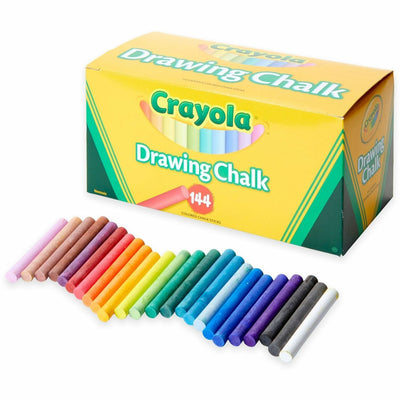 Crayola Colored Drawing Chalk Sticks, Assorted, 1 Box, CYO510400