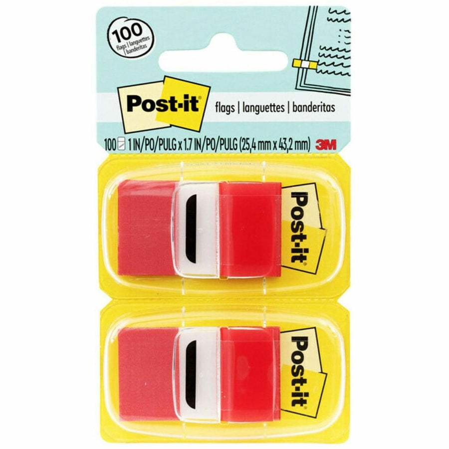 Post-it® Red Flag Value Pack, Writable, 12 / Box, MMM680RD12