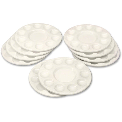 Dixon Ticonderoga Creativity Street Round Paint Trays, White, 1 Pack, PAC5924