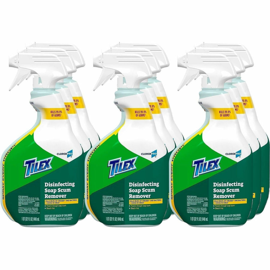 CloroxPro™ Tilex Disinfecting Soap Scum Remover Spray, Anti-bacterial, 9 / Carton, CLO35604CT