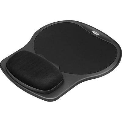 Fellowes Easy Glide Gel Wrist Rest/Mouse Pad, Black, 4EA/CT — view 1