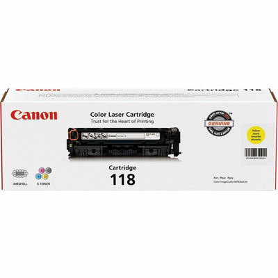 Canon Original Laser Toner Cartridge - Yellow -, CNMCRTDG118YW