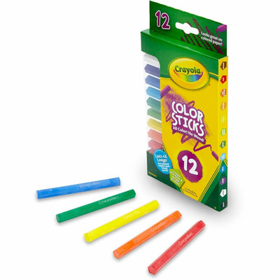 Crayola 12 Color Sticks Woodless Colored Pencils, 12 / Set, CYO682312