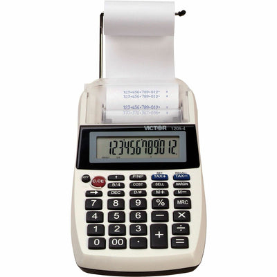 Victor 12054 Printing Calculator, Black, VCT1205-4